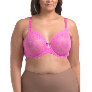 CURVY COUTURE Flirt Full Figure Lace Unlined Underwire Bra